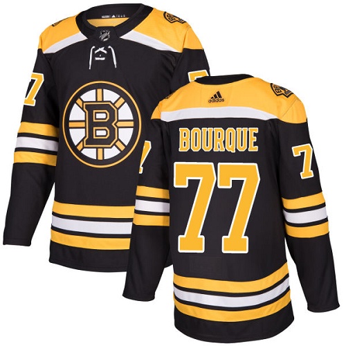 Adidas Bruins #77 Ray Bourque Black Home Authentic Stitched NHL Jersey
